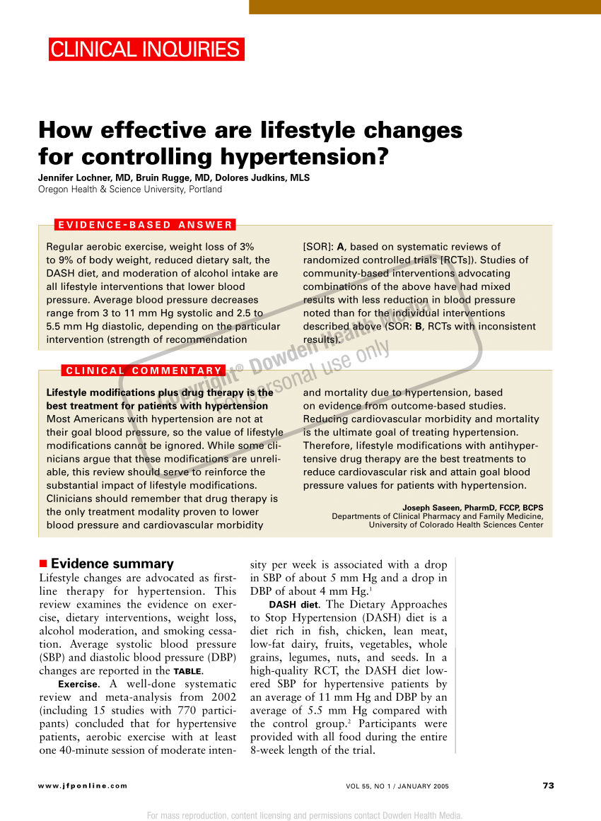 nursing research articles on hypertension