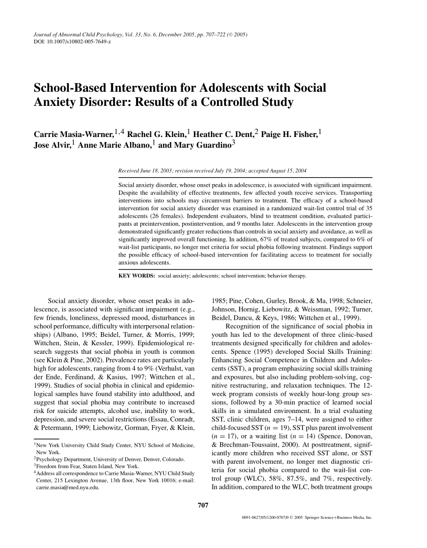 A Study Based Interventions Of Children With