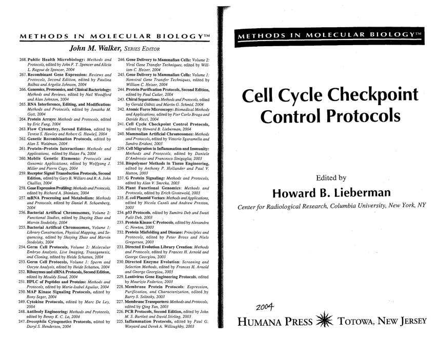 (PDF) Analysis of the Mammalian Cell Cycle by Flow Cytometry