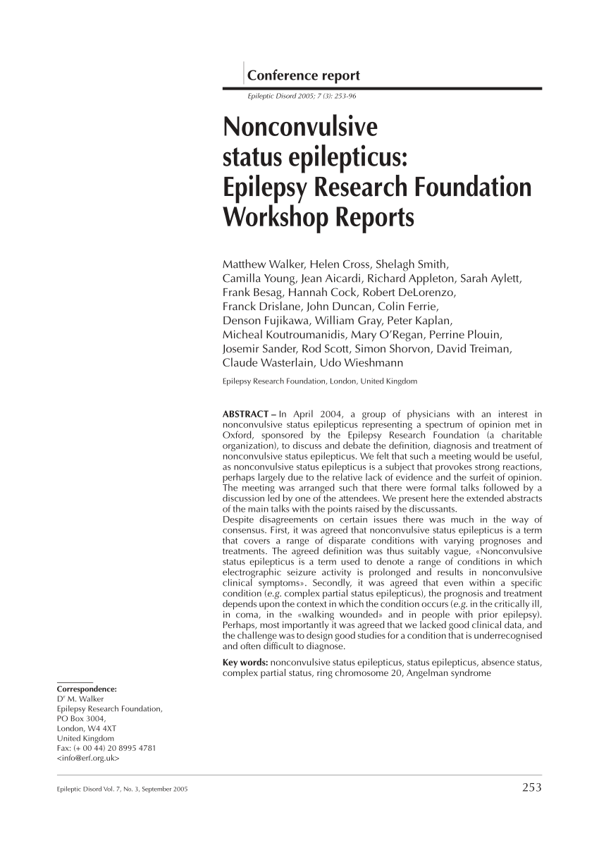 epilepsy research papers