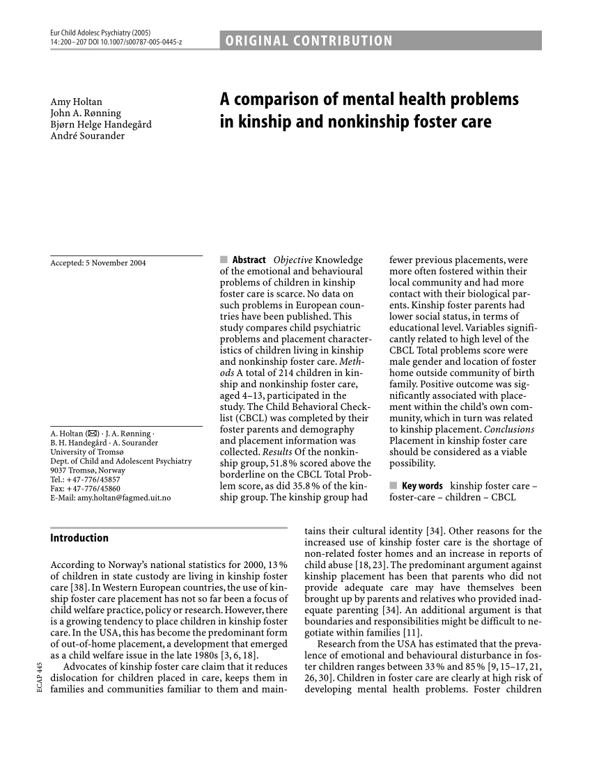 dissertation on kinship care