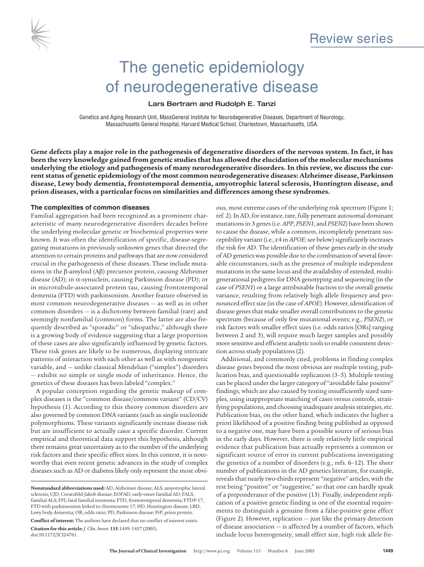 dissertation on neurodegenerative disease