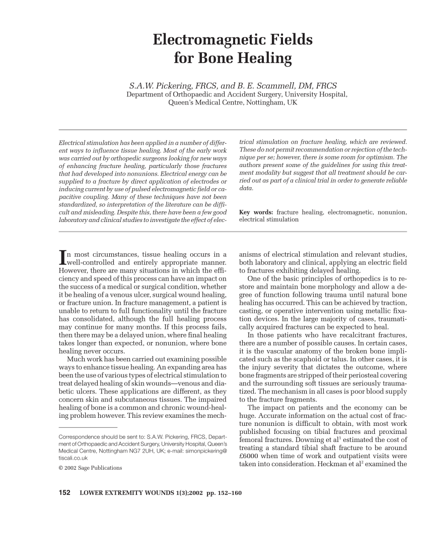 (PDF) Fields for Bone Healing