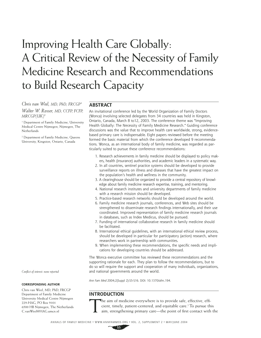 family medicine research articles