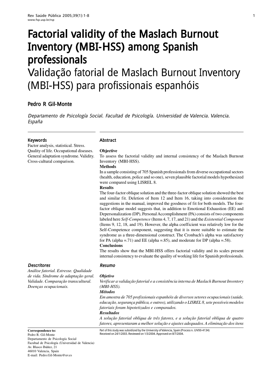 maslach burnout inventory test pdf