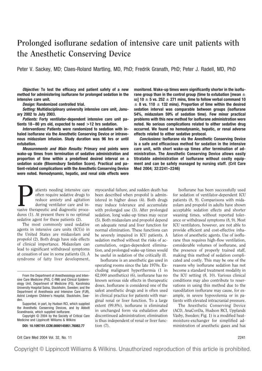 side effects of isoflurane