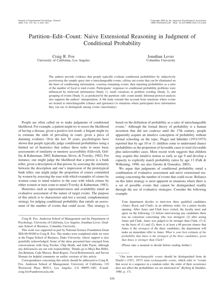 Marilyn vos Savant and Conditional Probability