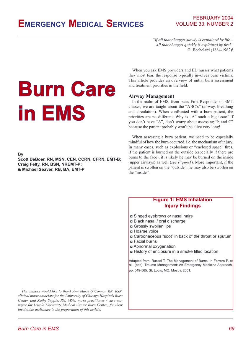 Ems Burn Chart