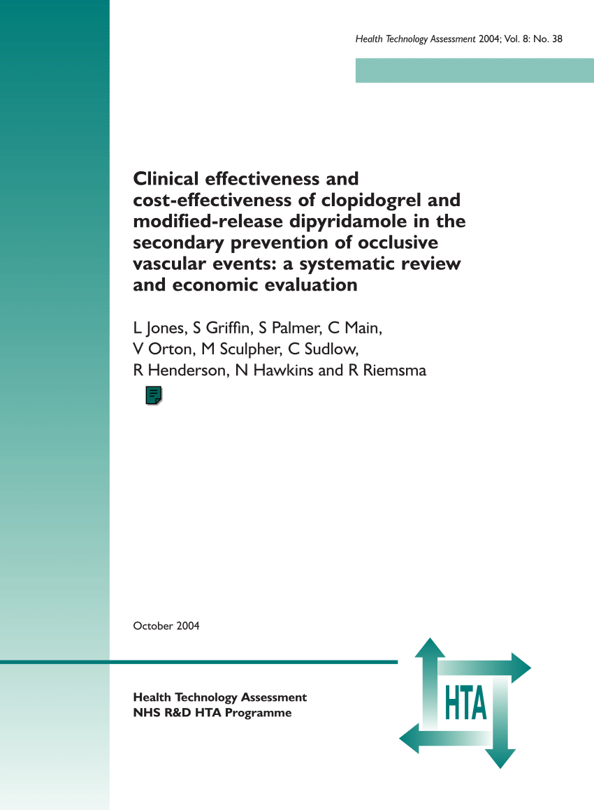 PDF) Clinical effectiveness and cost-effectiveness of clopidogrel ...