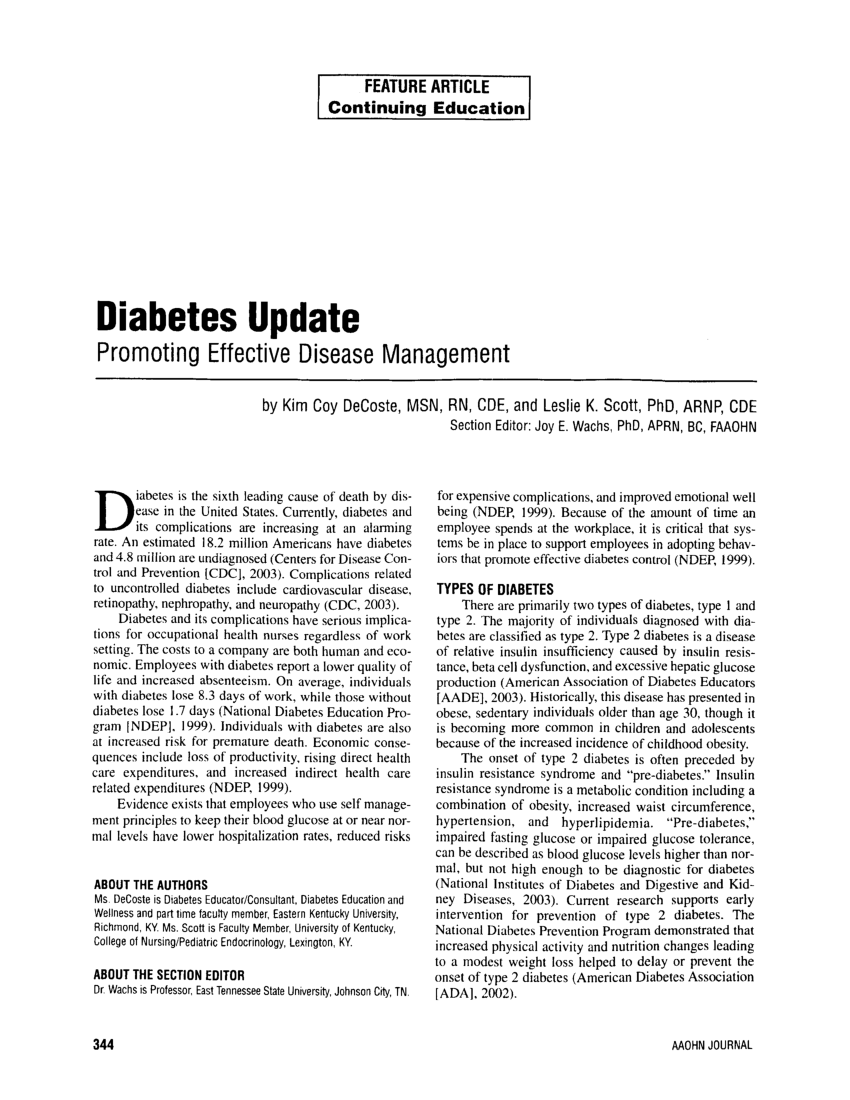 diabetes updates journal