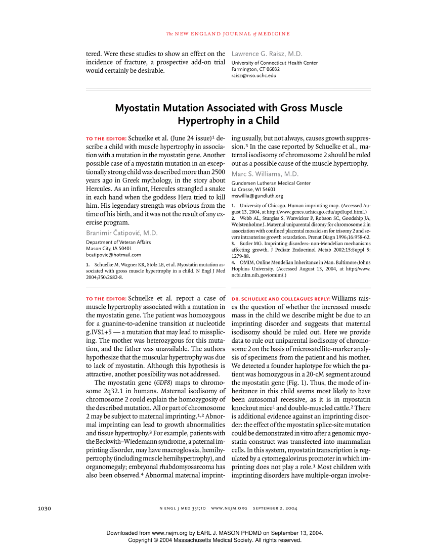 myostatin child