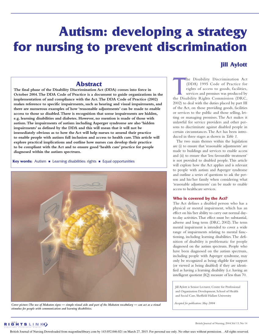 British Journal of Nursing - Is there a 'best way' to access