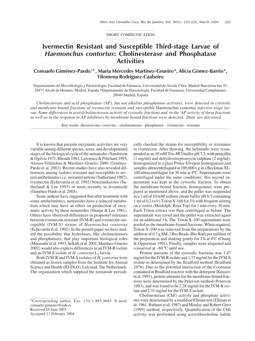 ivermectin en españa