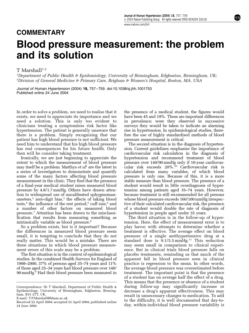 How You Measure Matters – Drawbacks to Manual Blood Pressure Measurement  Techniques