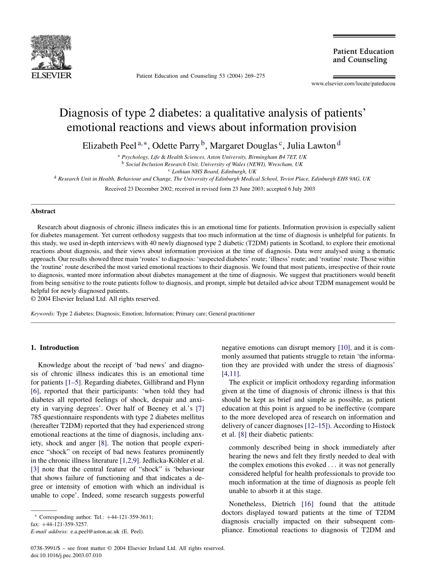 qualitative research type 2 diabetes