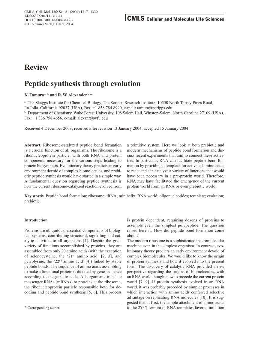 thesis on peptide synthesis pdf