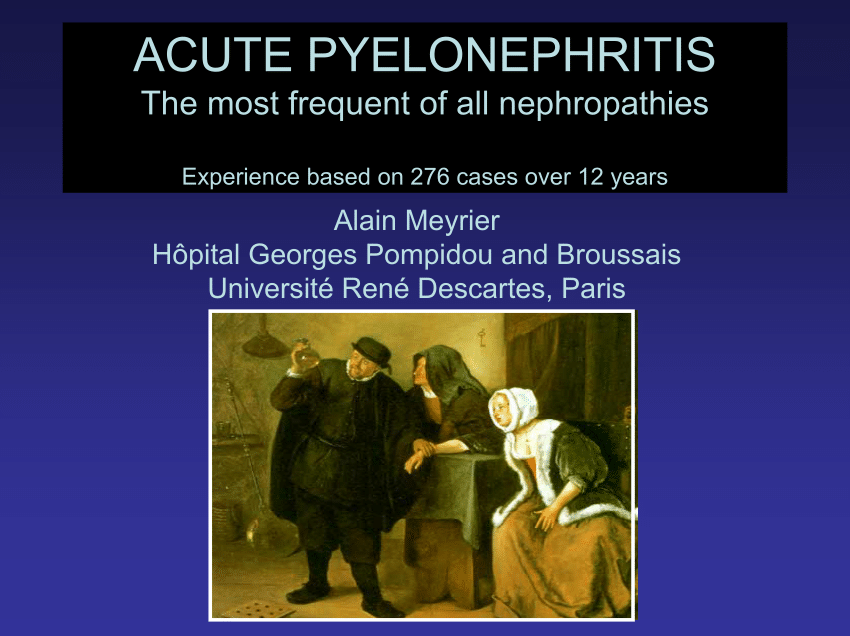 krónikus pyelonephritis prosztatitis)